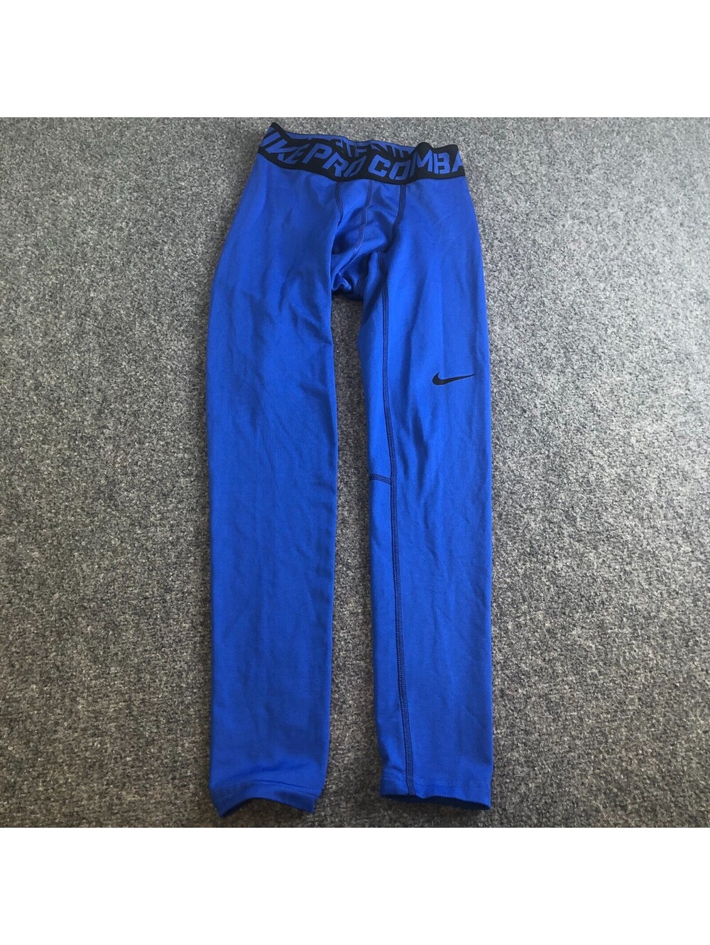 Nike Pro Dri-FIT Pants Mens Small Blue Compression Leggings Running Athletic